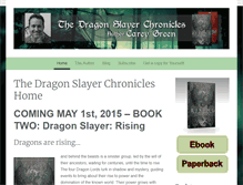 Tablet Screenshot of dragonslayerbook.com